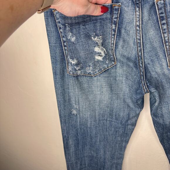 One Teaspoon Freebird Awesome Baggies Low Waist Relaxed Leg Fray Hem Jeans 26 - Picture 10 of 16